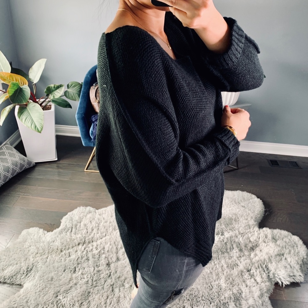 🏷Julen Chunky sweater Black - Picture 2 of 6